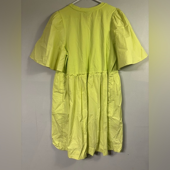 A New Day Yellow Green Flutter Sleeve Sundress - Picture 4 of 8